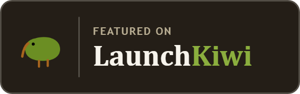 Featured on LaunchKiwi